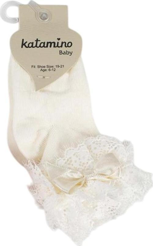 Tanla Aks Bebek Çorabı 46305 Ekru 6-12 Ay