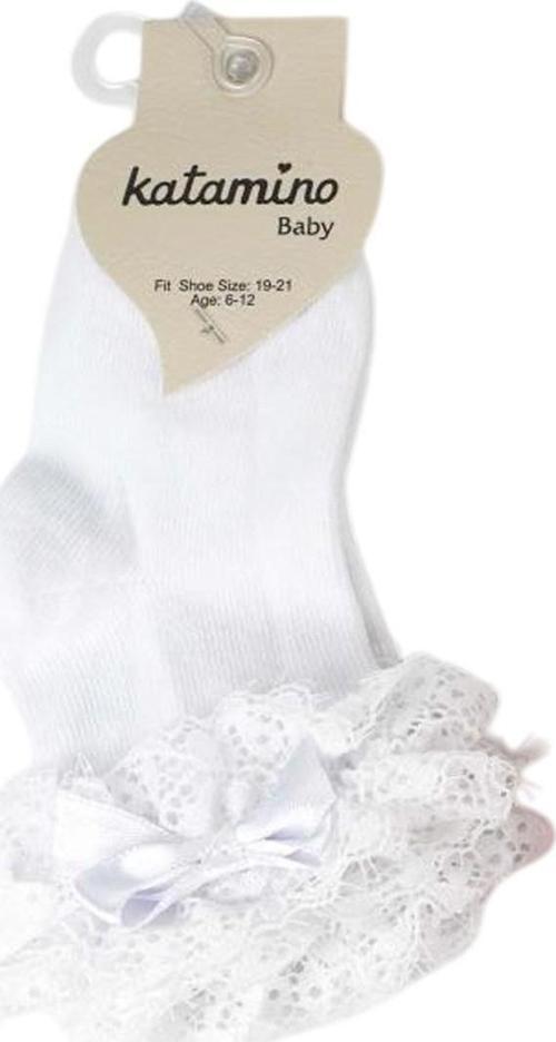 Tanla Aks Bebek Çorabı 46305 Beyaz 12-18 Ay