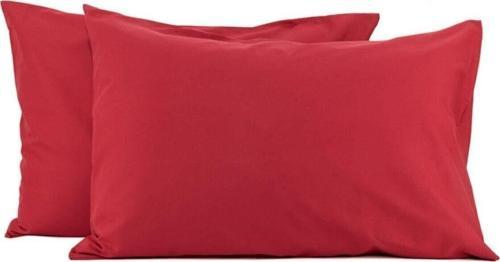 2'Li 50X70 Renforce Kırmızı Yastık Kılıfı