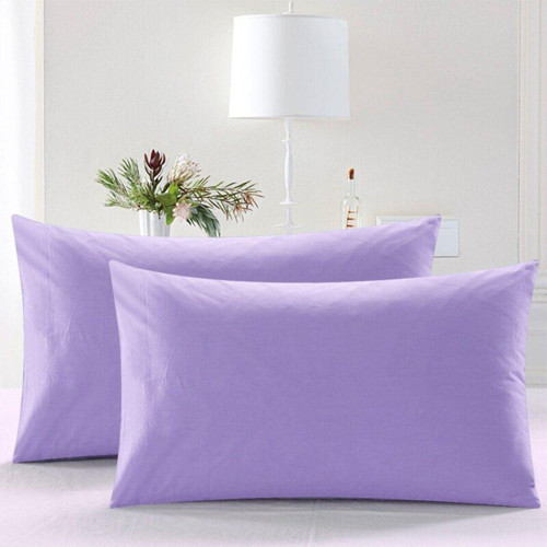 Düz Pamuklu 2'Li Yastık Kılıfı 50X70 Lila