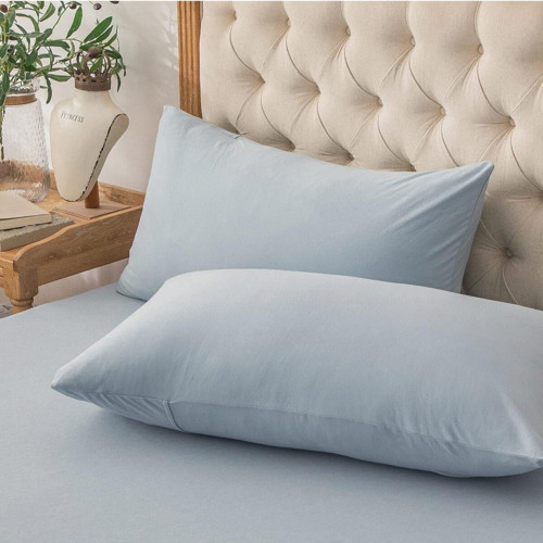 Düz Pamuklu 2'Li Yastık Kılıfı 50X70 Mavi