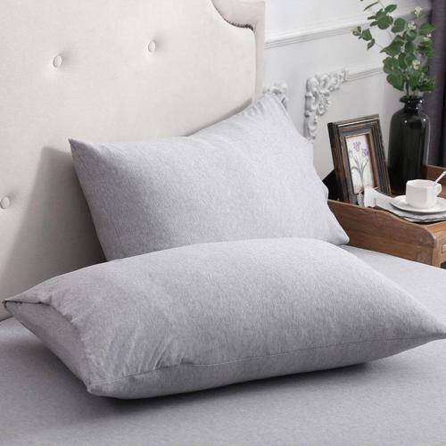 Düz Pamuklu 2'Li Yastık Kılıfı 50X70 Gri