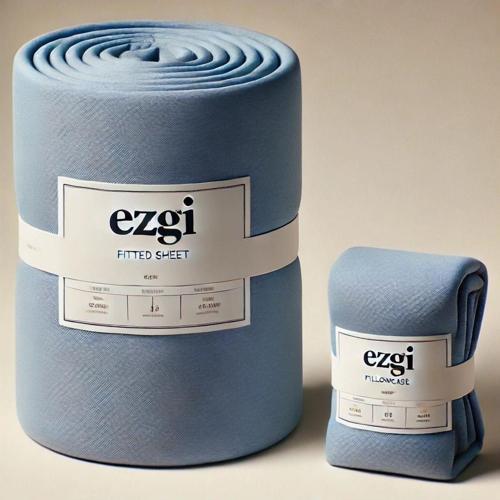 Çift Kişilik Mavi Ranforce Dokuma Lastikli Çarşaf Ve Yastık Kılıfı 160X200+30'Ar Cm Köşe Yüksekliği