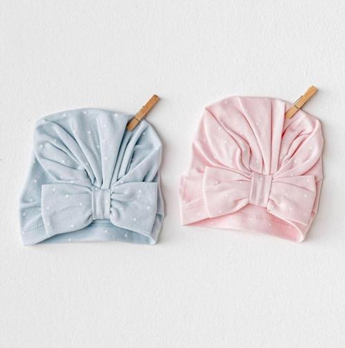 Bunny Bear Bebek Şapka AC25648 Mavi - Pembe 12-18 Ay
