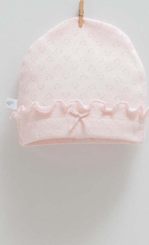 Bebek Şapkası SPK1686 Pembe 9-12 Ay