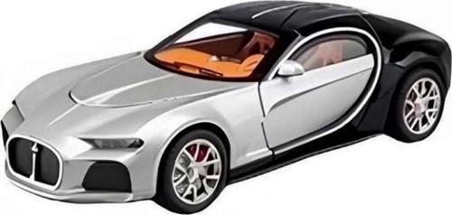 1-24 Model Metal Bugatti Araba CZ154B Siyah - Gri