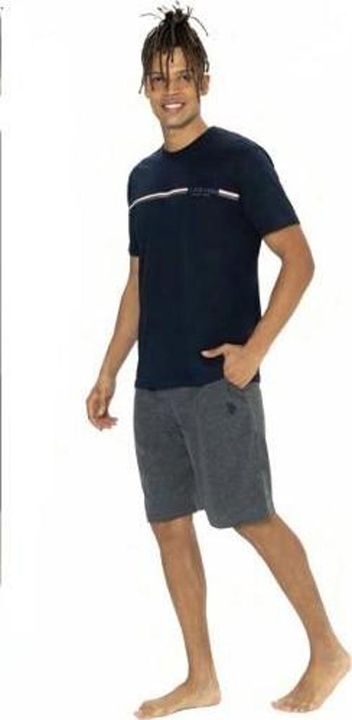 Erkek Alt Üst Pijama Şort Takım