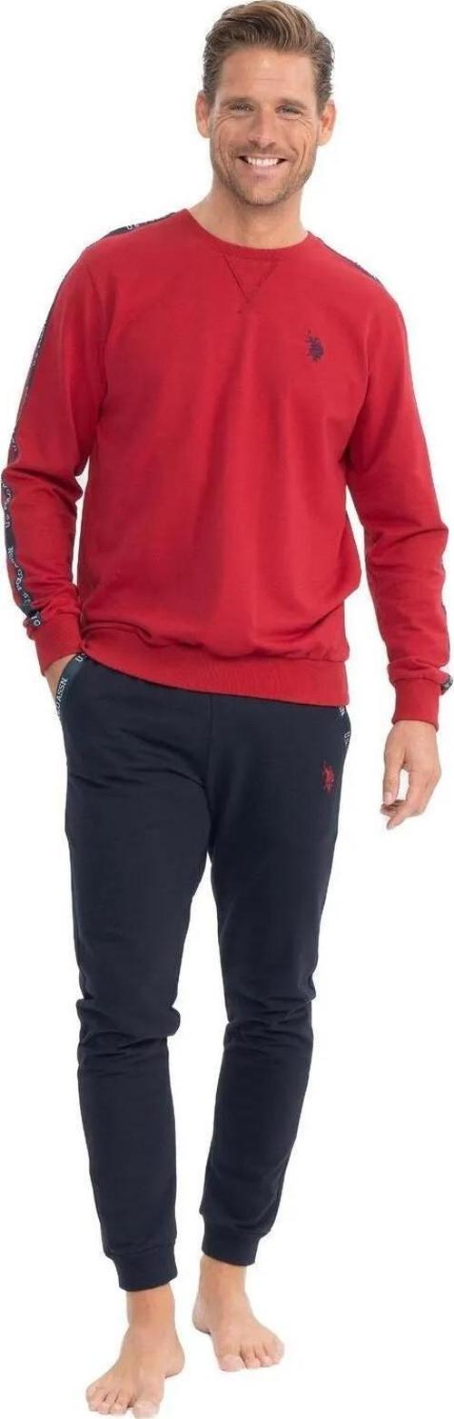 Erkek Uzun Kollu Kol Detaylı Pijama Takımı