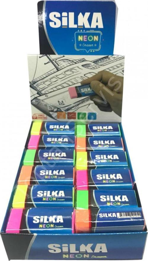 Neon Renkler Silgi Küçük Boy 24 Adet