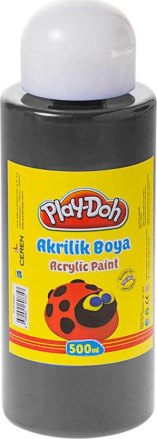Play Doh Akrilik Boya 500ml Siyah AK006