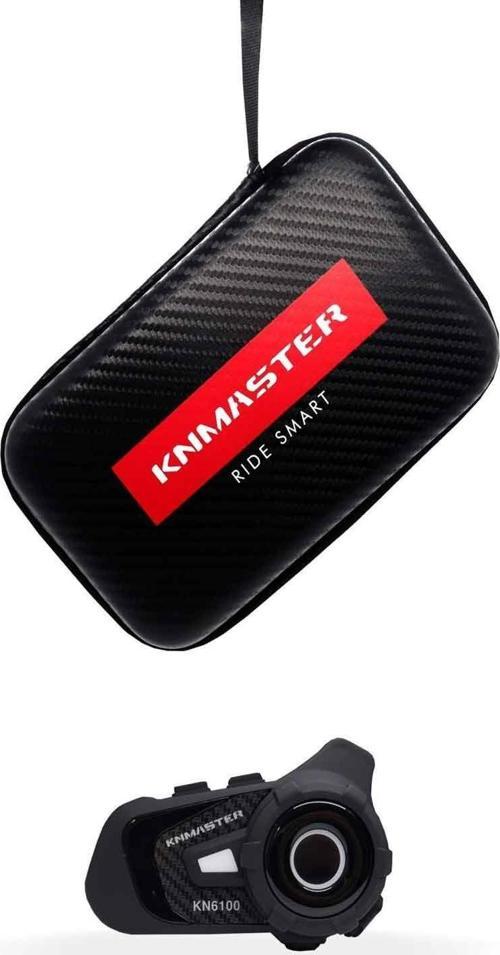 KN6100 MOTOSİKLET BLUETOOTH INTERKOM KULAKLIK SETİ SİYAH