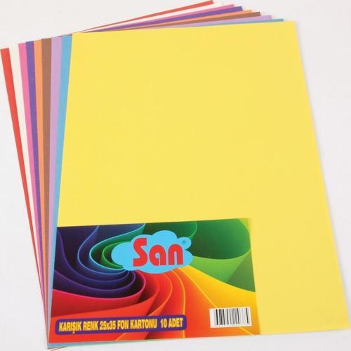 Fon Kartonu 25x35 Poşetli 10 Lu Paket