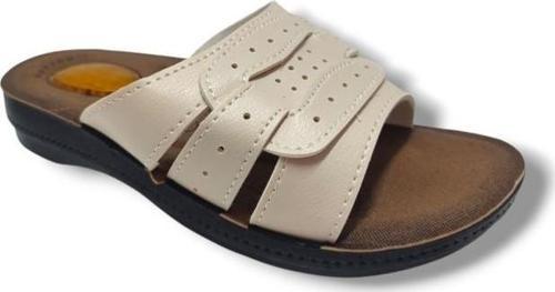 15025-25 Deri Kemer Bant Anatomik Kadın Terlik