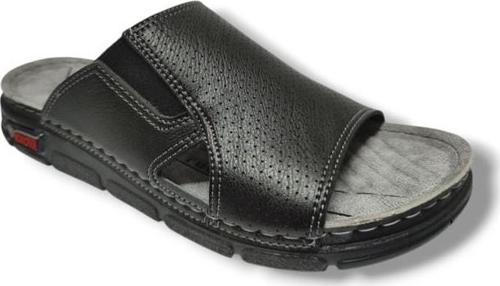 E503-25 Deri Anatomik Lastikli Erkek Terlik