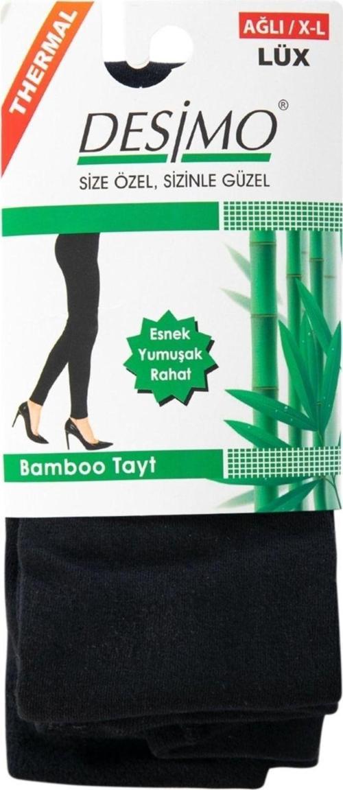 Kadın Bambu Lüks Kışlık Termal Tayt Ağlı