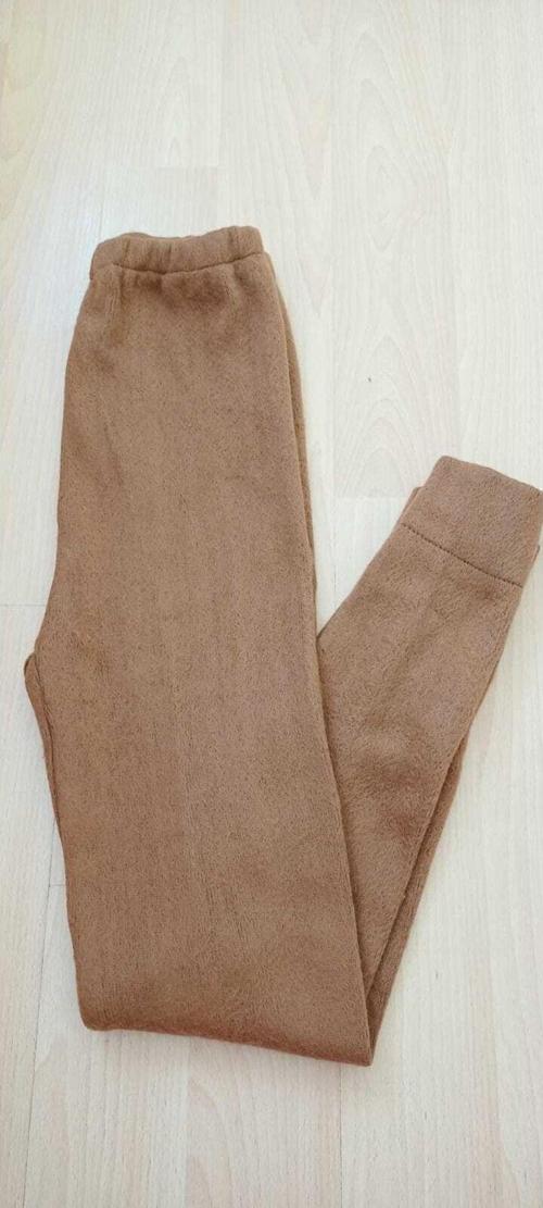 Kadın-Erkek Hakiki Deve Yünlü Kalın Kışlık Alt Pijama