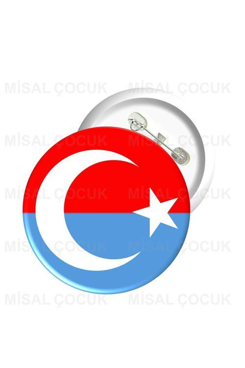 Rozet 30 - Türk Ve Doğu Türkistan Bayrağı