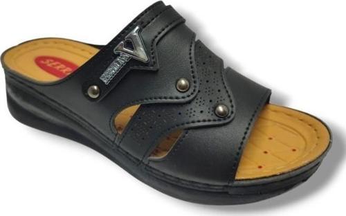 638-25 Anatomik Masaj Taban Fashion V Tokalı Kadın Terlik