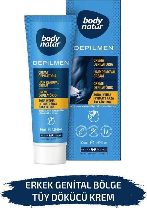 Erkekler Için Genital Bölge Tüy Dökücü Krem – Hair Removal Cream 50ml