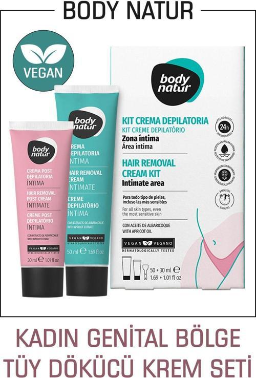 Kadınlar İçin Genital Özel Bölge Tüy Dökücü Krem Seti T Bölgesi Tüy Dökücü & Uygulama Sonrası Balsam