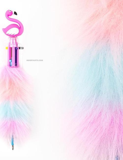 Flamıngo Peluşlu Fonk.tükenmez Kalem 6 Renk