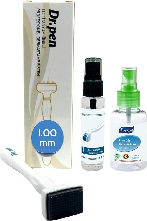 Dermastamp 1.00 Mm Dermaroller Titanyum 140 Iğneli Derma Stamp