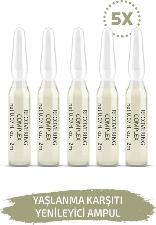 Yaşlanma Karşıtı Yenileyici Ampul Recovering Cilt Serumu 5 Adet Dermaroller Dermapen Serum