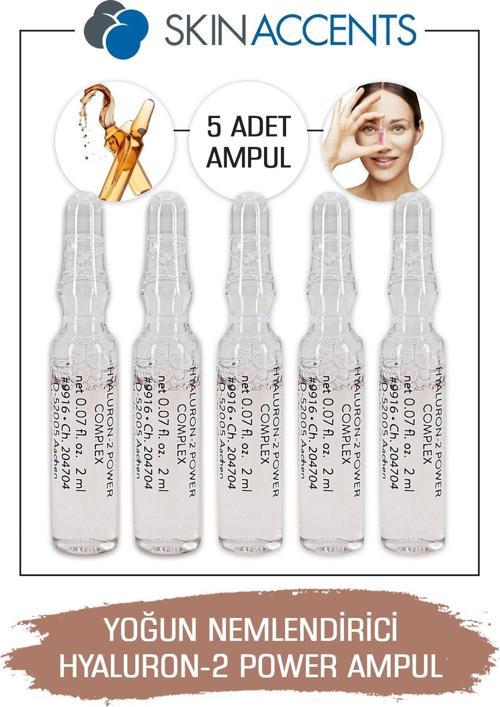 Yoğun Nemlendirici Yumuşatıcı Ampul Hyaluron Power Cilt Serumu 5 Adet Dermaroller Dermapen Serum