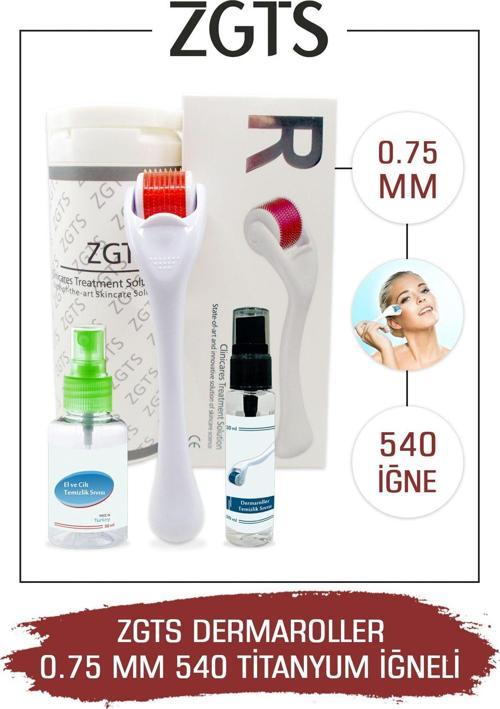 Dermaroller 0.75 Mm Titanyum 540 Iğneli Derma Roller