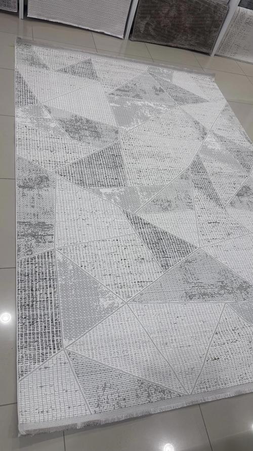 Safyün Halı Kadife KF437 Gri 200 X 290