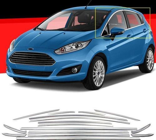 Ford Fiesta Mk7 16 parça Cam Çerçevesi Kromu 2019+ sonrası modeller