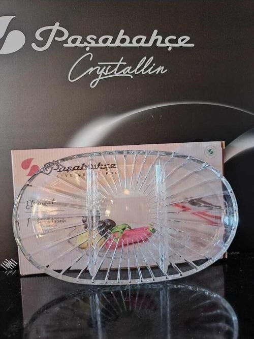 ELEGANT BÖLMELİ SERVİS TABAGI TEKLİ OVAL