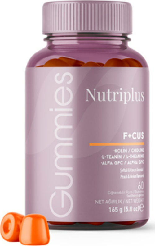 Nutriplus Focus Gummy Şeftali Aromalı 60 Adet