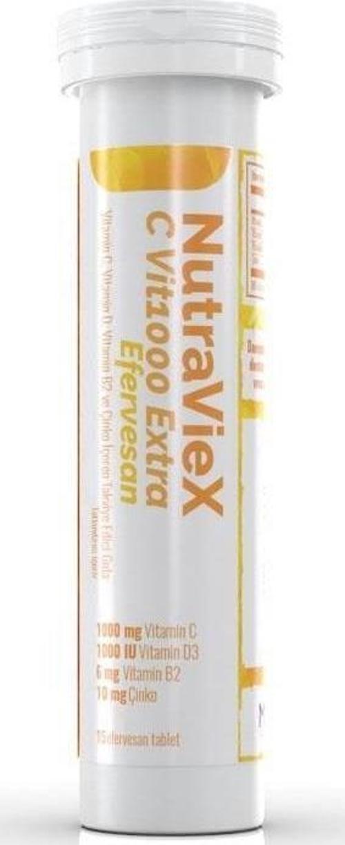Nutraviex C Vitamin 1000mg Extra 15 Efervesan Tablet
