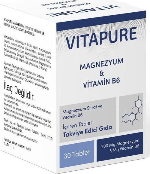 Magnezyum B6 Vitamin 30 Tablet