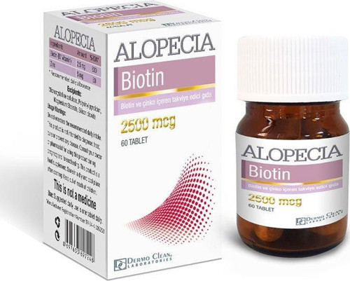 Biotin 2.5 mg Tablet 60 lık