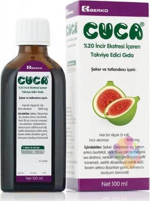 Cuca %20 İncir Ekstresi Sıvı 100 Ml