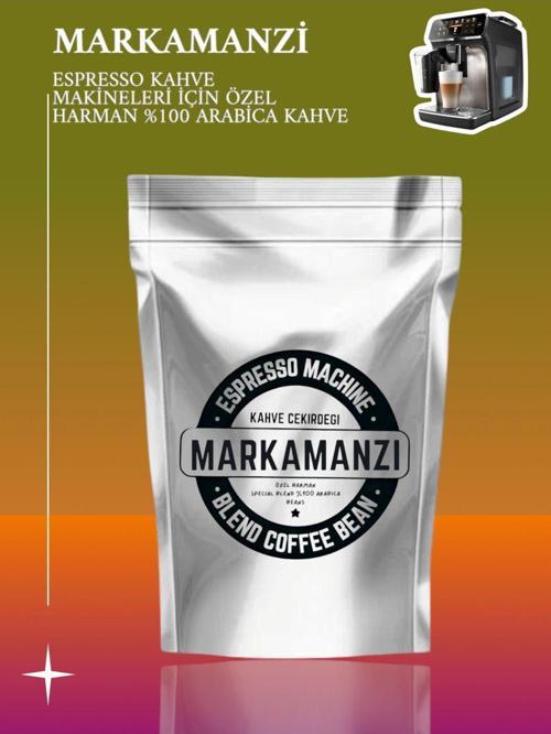 Otomatik Espresso Kahve Makineleri Için Özel Harmanlanmış Ve Kavrulmuş %100 Arabica Çekirdek 500 Gr