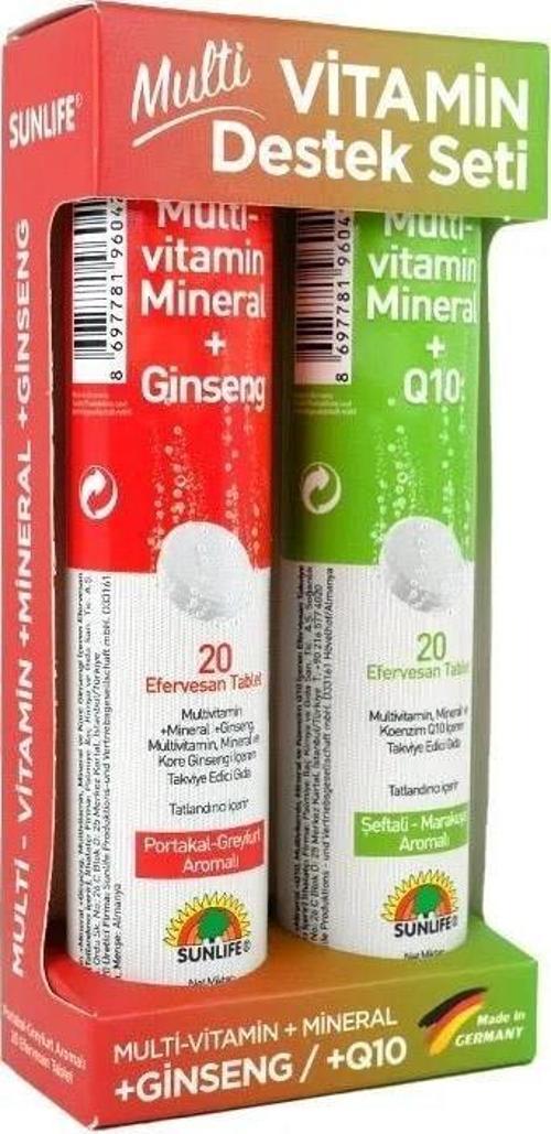 Multivitamin Destek Seti 20+20 Efervesan Tablet