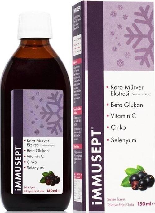 Immusept Kara Mürver Şurup 150ml