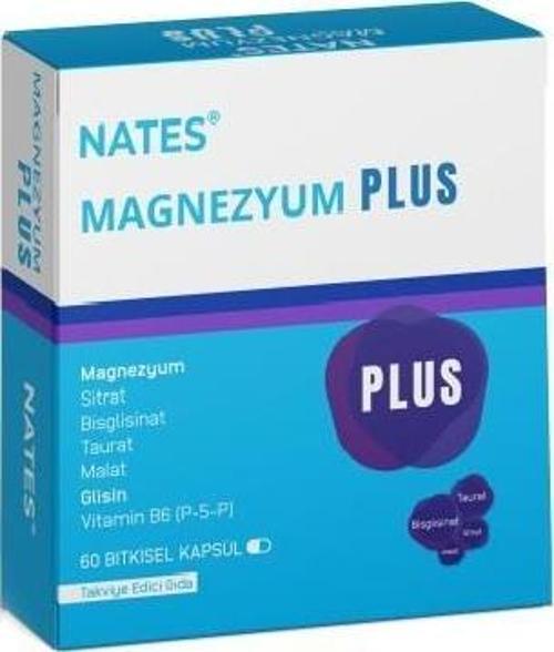 Nates Magnezyum Plus 60 Kapsül