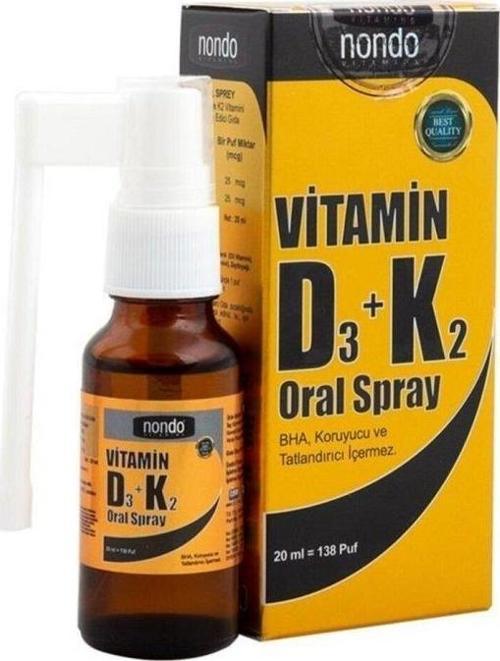 Nondo Vitamin D3K2 Oral Sprey 20ml