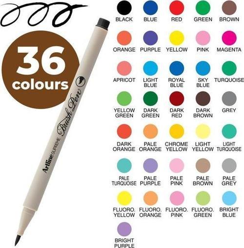 Supreme Brush Pen Krom Sarısı