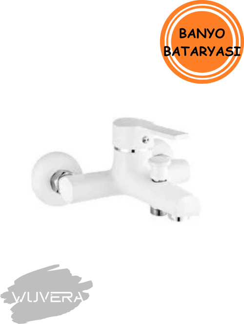 Beyaz Lüks Delta Banyo Bataryası – Çift Girişli, Mix (Aç-Kapa), Şık ve Dayanıklı