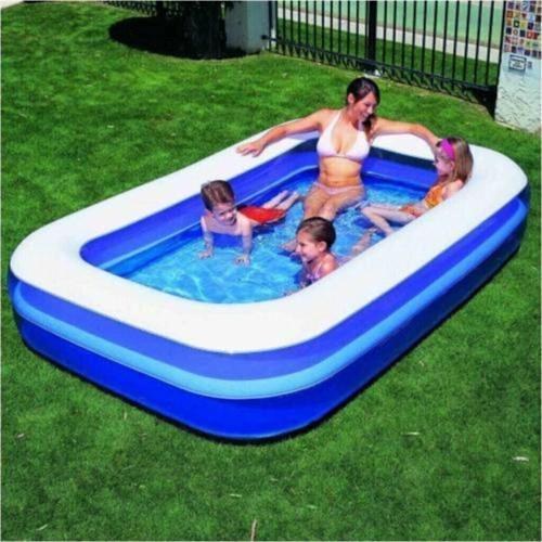 Dikdörtgen Şişme Jumbo Boy Aile Havuzu 262x175x51