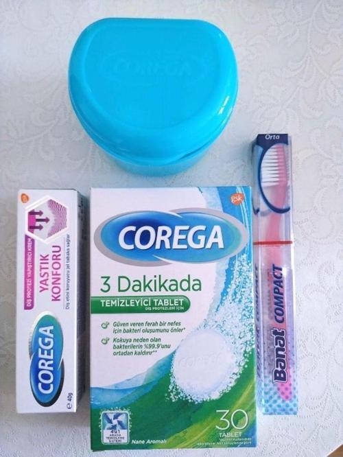 Diş Protez Seti- Temizleyici Tbl+ Yapıştırıcı + Saklama Kabı +diş Fırçası