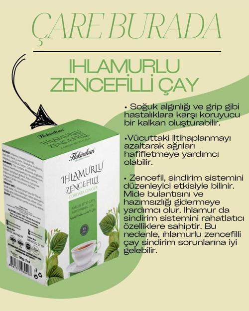 Ihlamurlu Zencefilli Çay 45 Süzen Poşet