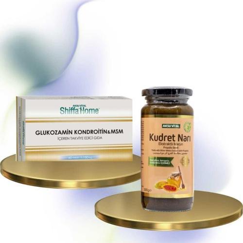 Kudret Narı Ekstraklı Macun 300 Gr + Glukozamin Kondroitin & Msm 60 Kapsül ( Mide Ve Eklemler İçin )