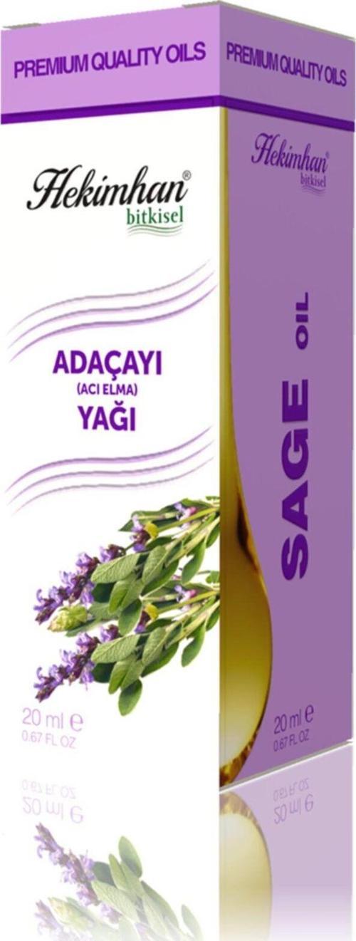 Adaçayı (Acı Elma) Yağı, Bitkisel Yağ, Organik Yağ, 20 Ml