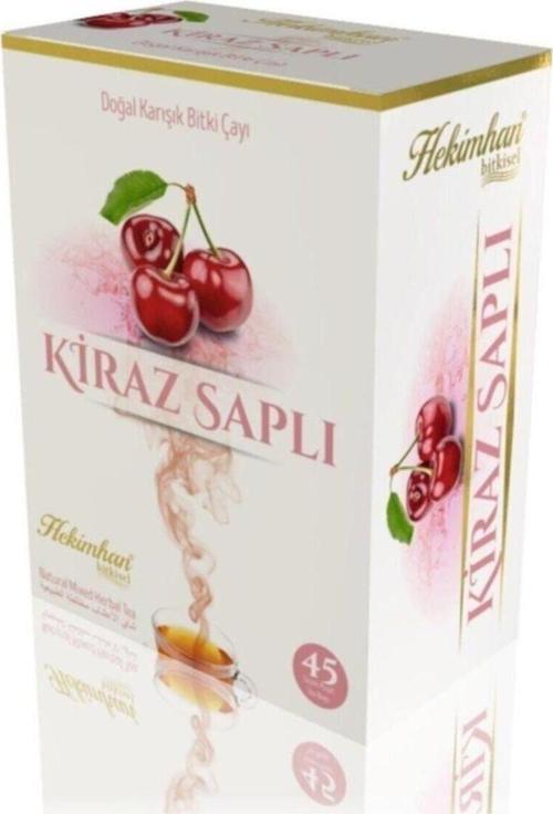Kiraz Saplı Karışık 45'Li Süzen Poşet Çay Sallama Bitki Çay, Demleme Bitki Çayı